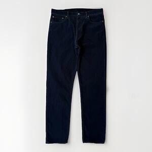Buck Mason Ford Standard Corduory Pants 34 Navy Straight Minimalist New York